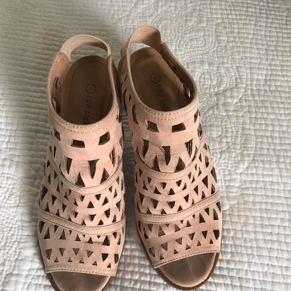 Top Moda Dusty rose pink high heels SIZE 8